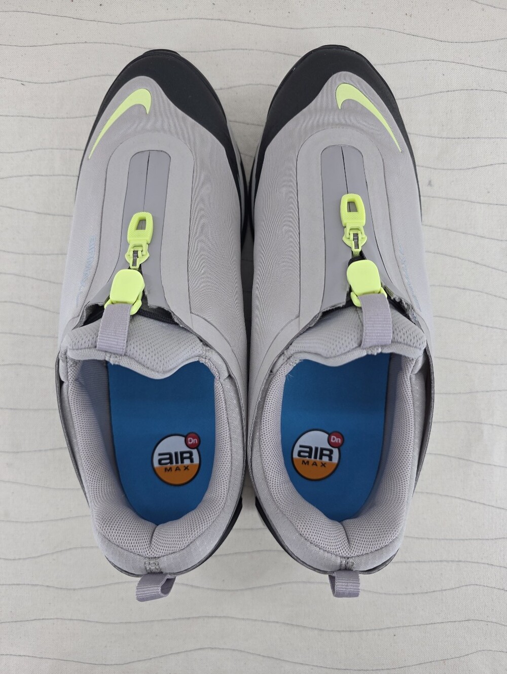Nike Mens Air Max Dn Roam College Grey Lemon Twist Sneakers HQ8605-003 Sz 9.5 - Picture 7 of 11